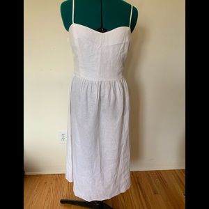Reformation white linen dress